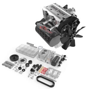 semto engine st nf2 7.0cc mini inline double cylinder four stroke air cooled nitro engine model kit