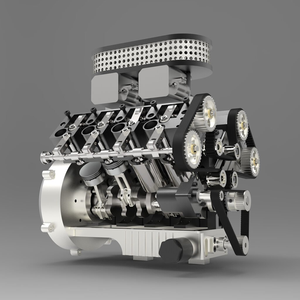 ENJOMOR GS-V12 DOHC 48-Valve V12 Engine Model - senlomodel.com