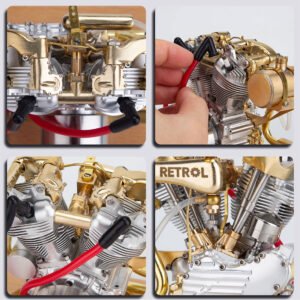 retrol r29 4.2cc mini v2 engine ohv v twin motorcycle engine